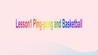 英语六年级下册Unit 1 SportsLesson 1 Ping-pong and basketball背景图课件ppt