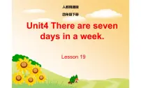 小学Unit 4 There are seven days in a week.Lesson 19精品ppt课件