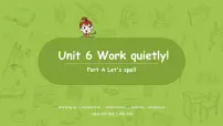 人教版 (PEP)五年级下册Unit 6 Work quietly! Part A说课课件ppt