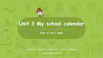 小学英语人教版 (PEP)五年级下册Unit 3 My school calendar Part A教学演示课件ppt