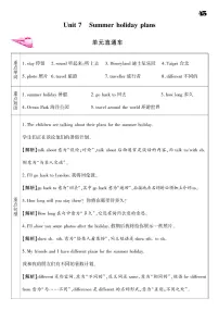 小学英语新版-牛津译林版六年级下册Unit 7 Summer holiday plans课后复习题