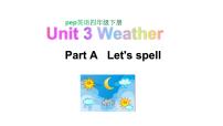 人教版 (PEP)四年级下册Unit 3 Weather Part A备课ppt课件