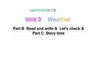 人教版 (PEP)四年级下册Unit 3 Weather Part C图片课件ppt