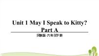 陕旅版Unit 1 May I Speak to Kitty？教学课件ppt