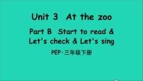 小学英语人教版 (PEP)三年级下册Unit 3 At the zoo Part B集体备课课件ppt