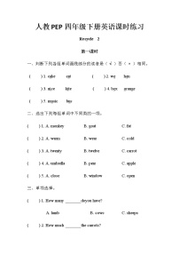 小学人教版 (PEP)Recycle 2习题