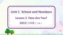 小学冀教版 (三年级起点)Lesson 3 How are you?一等奖课件ppt