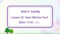 英语三年级上册Lesson 22 How Old Are You?一等奖课件ppt