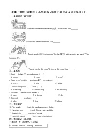 小学英语新版-牛津上海版五年级上册Unit 6 Family life课时练习