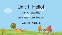 小学英语人教版 (PEP)三年级上册Unit 1 Hello! Part A背景图ppt课件