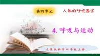 大象版 (2017)四年级上册4 呼吸与运动图片课件ppt