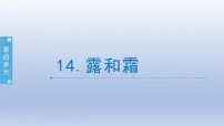 苏教版 (2017)五年级上册14 露和霜教学ppt课件