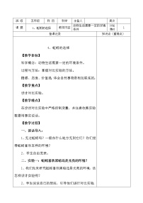 科学五年级上册4、蚯蚓的选择教案