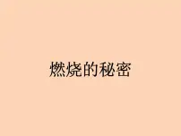 小学科学2 燃烧的秘密教课内容课件ppt