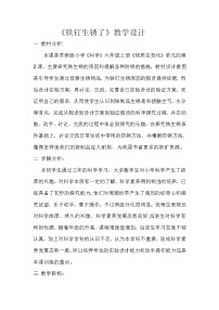 小学科学苏教版六年级上册2.铁钉生锈了教学设计