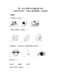 小学科学教科版 (2017)一年级上册植物综合与测试精练