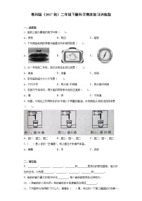 教科版二年级下册科学期末复习训练题（含答案）