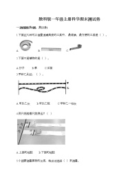 教科版一年级上册科学期末测试卷附下载答案