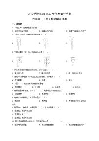 2021-2022学年广东省深圳市龙华区万安学校教科版六年级上册期末考试科学试卷