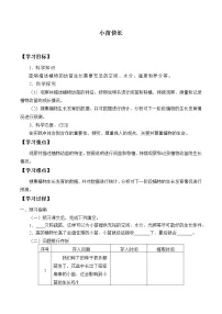 小学科学湘科版 (2017)三年级下册2 小苗快长学案及答案