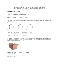 教科版二年级上册科学期末测试卷及答案 (3)