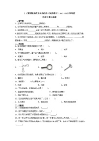 小学科学教科版 (2017)六年级上册1.紧密联系的工具和技术巩固练习