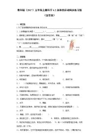 科学2.身体的运动课时训练