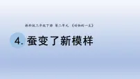 教科版 (2017)三年级下册4.蚕变了新模样多媒体教学ppt课件
