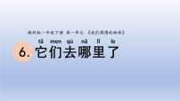 科学一年级下册6.它们去哪里了教课内容课件ppt