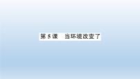 小学科学5.当环境改变了习题ppt课件