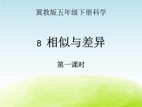 冀教版五年级下册第二单元 生命的延续8 相似与差异教学ppt课件