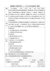 小学教科版 (2017)1.让小车运动起来教学设计