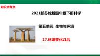 四年级下册科学5.17：环境变化以后知识点考点【复习课件详细】（14张PPT）