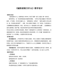 科学二年级下册1.磁铁能吸引什么教案设计