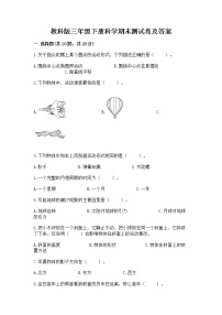 教科版三年级下册科学期末测试卷精品（实用）