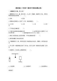 教科版三年级下册科学期末测试卷附参考答案（考试直接用）