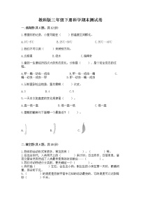 教科版三年级下册科学期末测试卷附参考答案（轻巧夺冠）