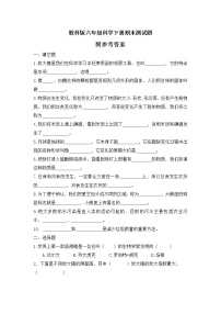 教科版小学科学六年级第二学期期末复习练习卷及答案