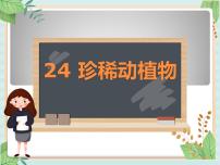 小学科学青岛版 (六三制)六年级上册24、珍稀动植物说课课件ppt