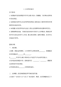 湘科版 (2017)六年级上册1 大自然的启示一课一练