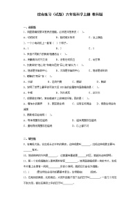 教科版六上科学期末测试卷6 （含答案）