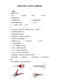 教科版六上科学期末测试卷7（含答案）