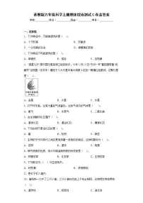 苏教版六年级科学上册期末综合测试C卷含答案