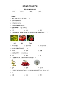 教科版科学四年级下册第一单元测试卷B