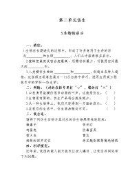 苏教版 (2017)五年级下册5 生物的启示复习练习题