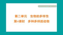 教科版 (2017)六年级下册4.多种多样的动物习题课件ppt