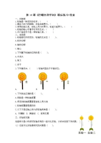 小学科学苏教版 (2017)五年级下册14 拧螺丝的学问练习