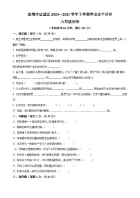 【小升初真题卷】2020-2021学年云南省曲靖市沾益区教科版六年级下册期末考试科学试卷（原卷版+解析版）