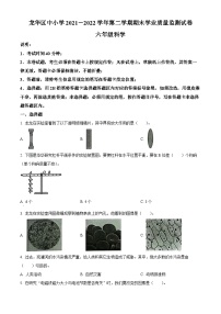 【小升初真题卷】2021-2022学年广东省深圳市龙华区教科版六年级下册期末考试科学试卷（原卷版+解析版）