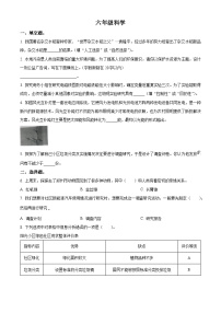 【小升初真题卷】2021-2022学年河南省郑州市金水区大象版六年级下册期末考试科学试卷（原卷版+解析版）